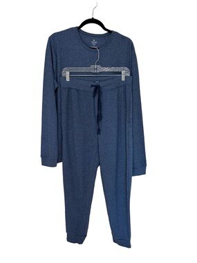 NEW Men’s Stafford 2 Piece Long Sleeve Pajama Sleepwear Set in Waffle - Size M